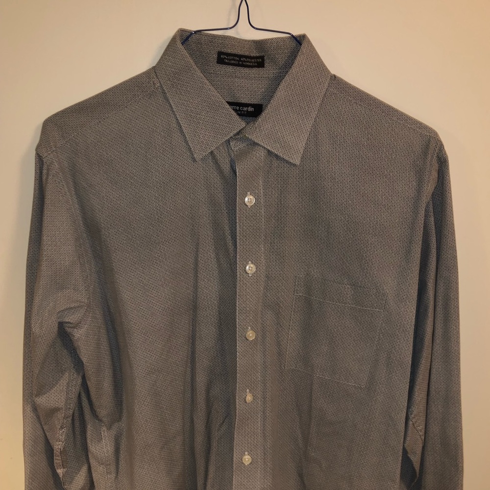 Slimfit Grey Pierre Cardin Dress Shirt